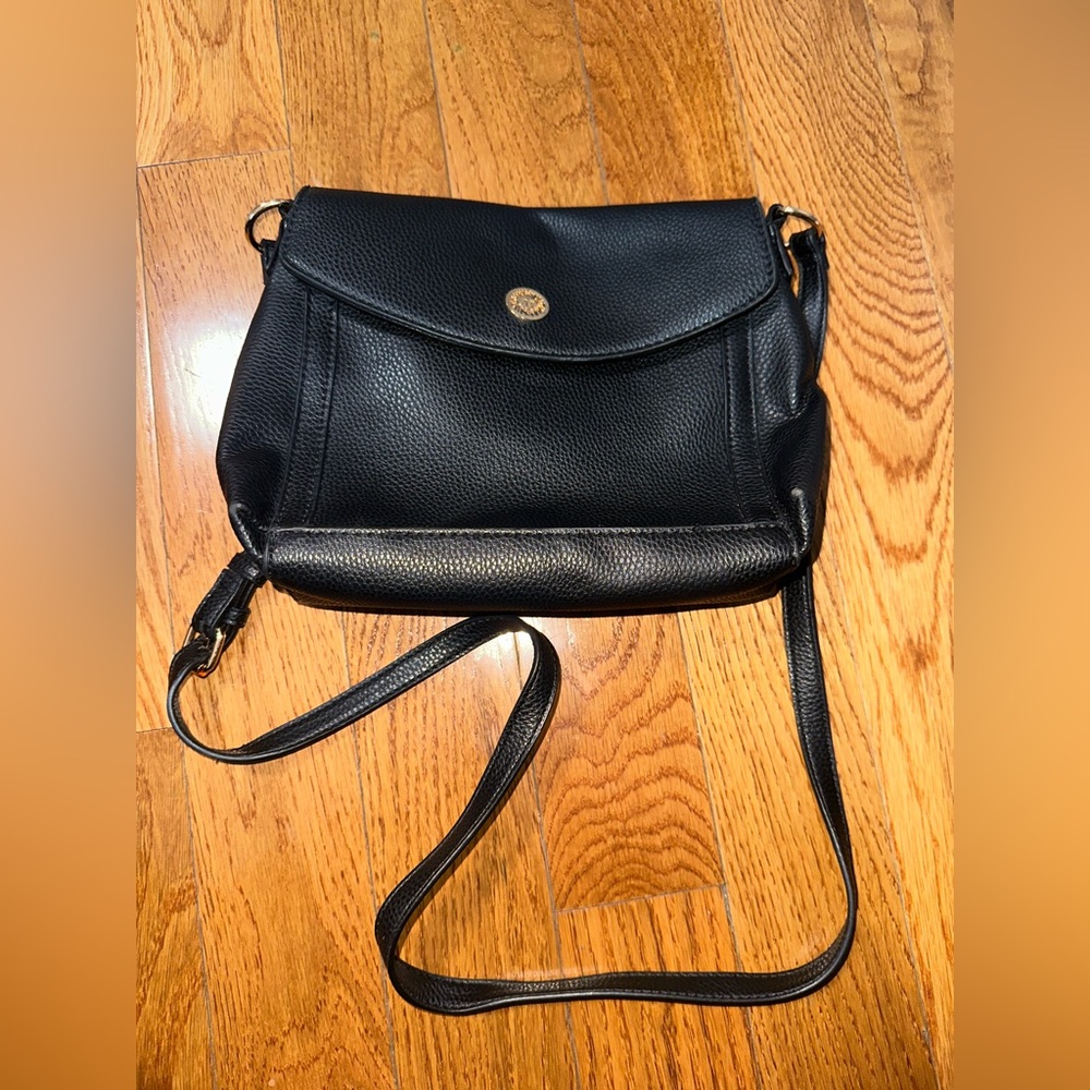 Anne Klein Black Textured Purse